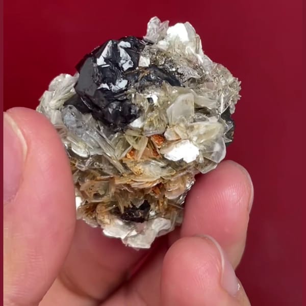 Xuebaoding panda-ore cassiterite beryl mica association — alternate view