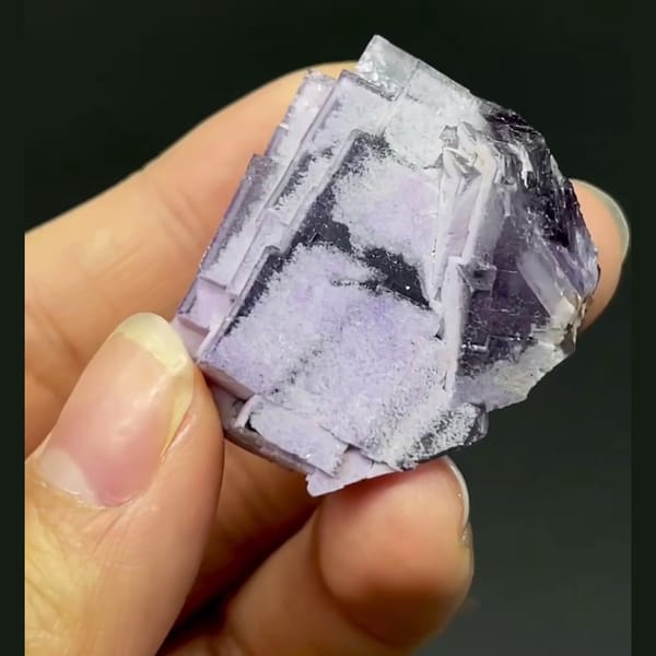 Purple fluorite from Guizhou — alternate view