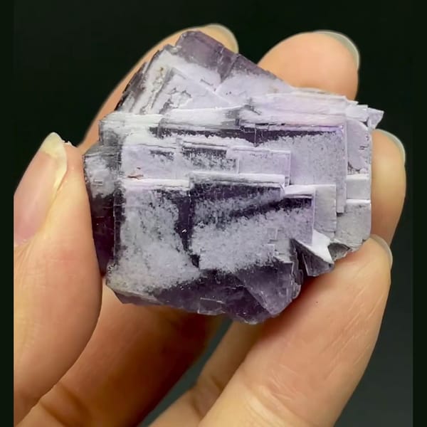 Purple fluorite from Guizhou — alternate view