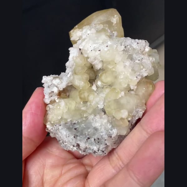 Petite candy calcite from Shangbao — detail view