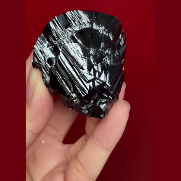 Cassiterite from Xuebaoding — detail view