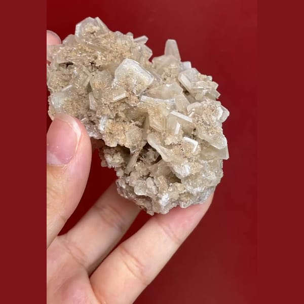 Apophyllite fish-eye from Fengjiashan Daye — complete view