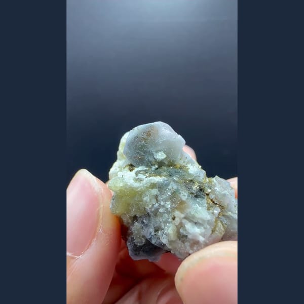 Apatite with Arsenopyrite Yaogangxian 2.5 cm — detail view