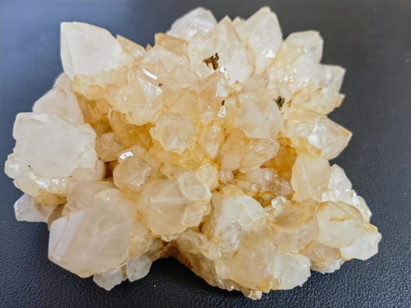 Golden Pineapple Quartz Cluster — Madagascar — individual mineral specimen view 1