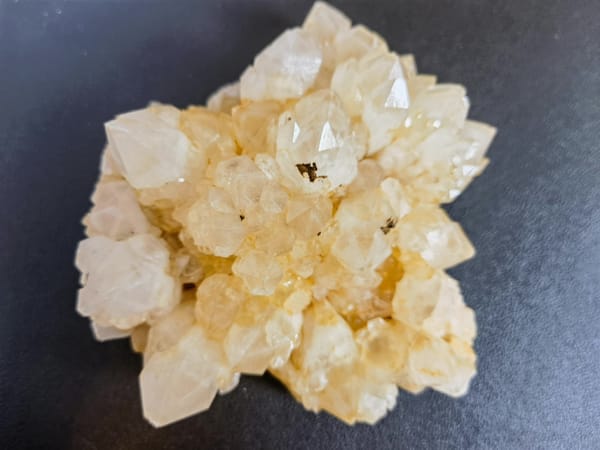Golden Pineapple Quartz Cluster — Madagascar — individual mineral specimen view 2