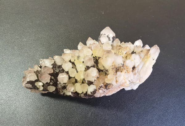 Two-Tone Inclusion Pineapple Quartz — Madagascar — individual mineral specimen view 2