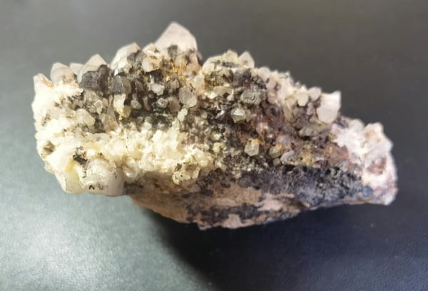 Two-Tone Inclusion Pineapple Quartz — Madagascar — individual mineral specimen view 3