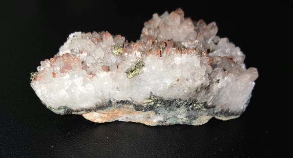 Red Quartz with Chalcopyrite and Galena — Jiangxi — individual mineral specimen view 2