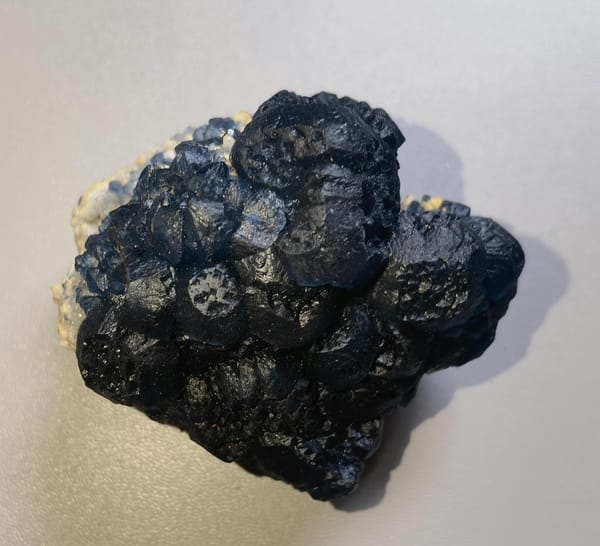 Blueberry blue fluorite cluster from Inner Mongolia — source photograph 5