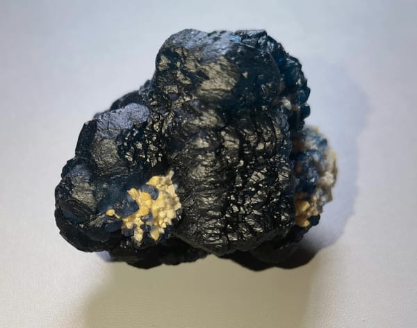 Blueberry blue fluorite cluster from Inner Mongolia — source photograph 7