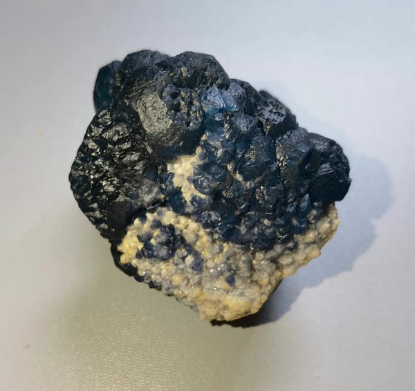 Blueberry blue fluorite cluster from Inner Mongolia — source photograph 8