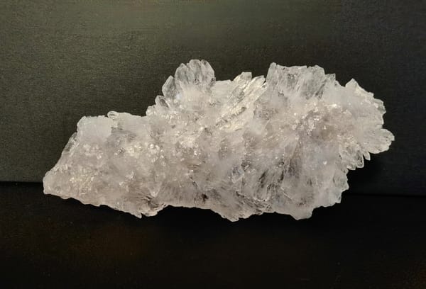 Pale Pink Phantom Quartz Plate — Brazil — individual mineral specimen view 2