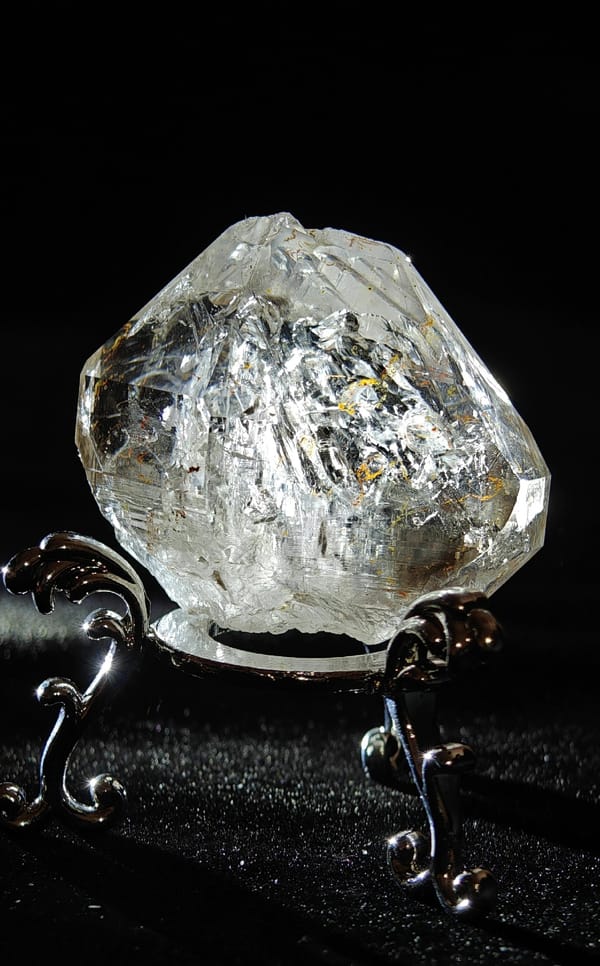 Large Enhydro Skeletal Quartz — Namibia — individual mineral specimen view 1