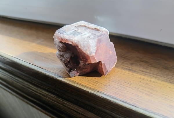 Chocolate Brown Calcite Crystal — individual mineral specimen view 1