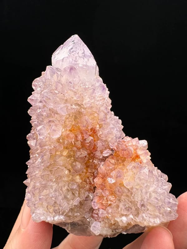 Blush Cactus Quartz Tower — South Africa — individual mineral specimen view 2