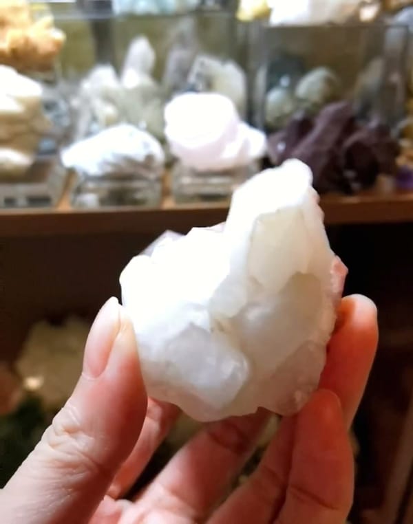 Complete reverse view of the exact Red Quartz Cluster with Internal Zoning from South Africa