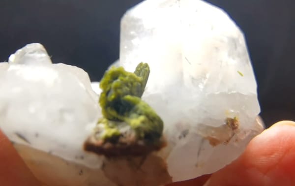 Complete underside view of the exact Garden Quartz with Yellow Inclusions from Sichuan