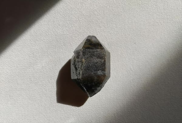 Black Skeletal Quartz Crystal — Yunnan-Guizhou — individual mineral specimen view 1
