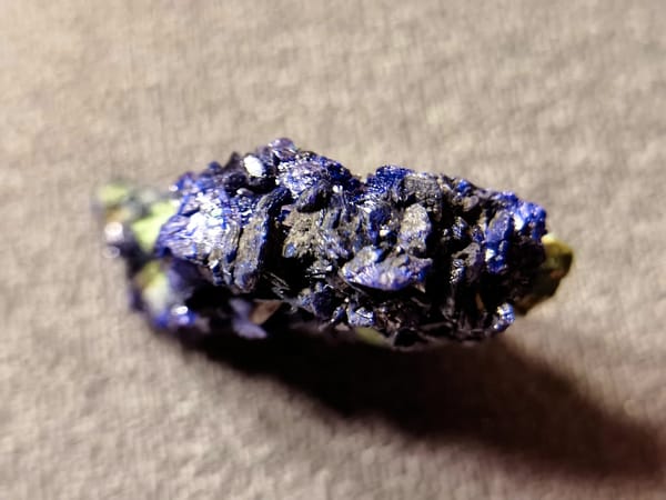 Petal Azurite Miniature — Anhui — individual mineral specimen view 2