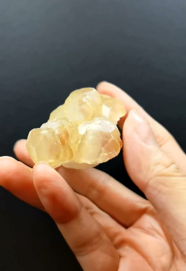 Complete reverse view of the exact Towered Calcite with Tri-Radiate Forms from Daye