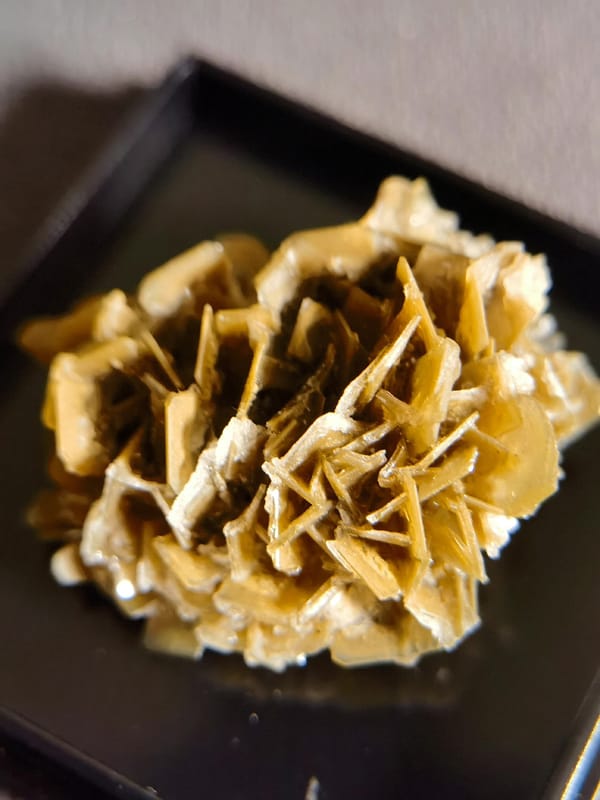 Layered Barite Flower — Henan — individual mineral specimen view 1