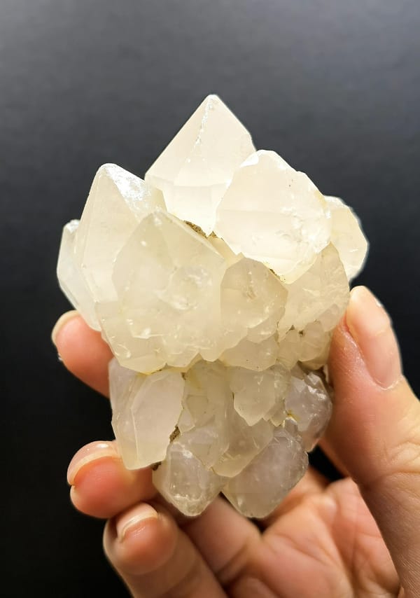 Frosted Pineapple Skeletal Quartz Cluster — Madagascar — individual mineral specimen view 1