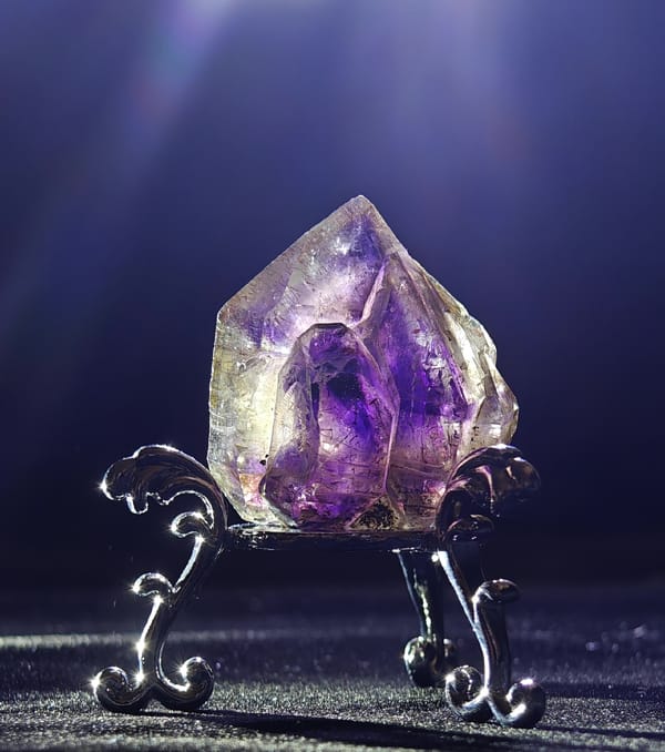 Nebula Inclusion Skeletal Quartz — Zimbabwe — individual mineral specimen view 1