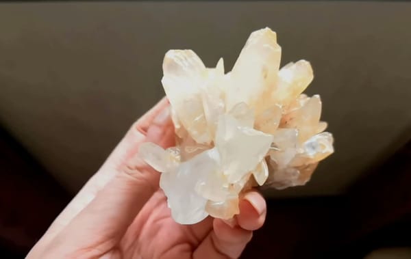 Complete reverse view of the exact Recrystallized Mineral Flower from Yunnan