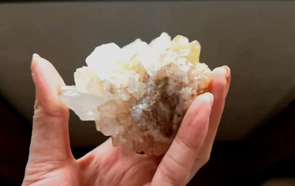 Complete underside view of the exact Recrystallized Mineral Flower from Yunnan