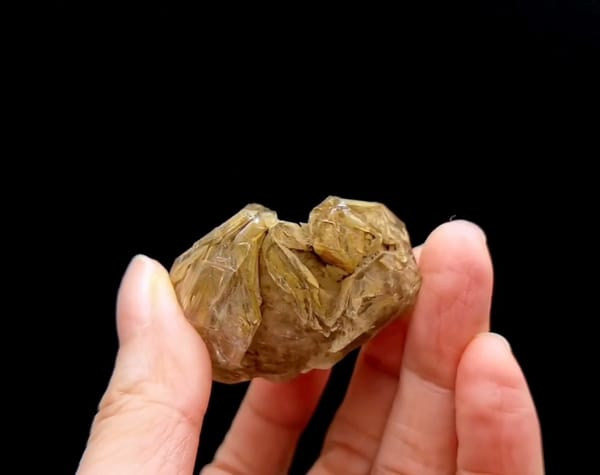 Complete underside view of the exact Deep-Window Skeletal Quartz from Pakistan