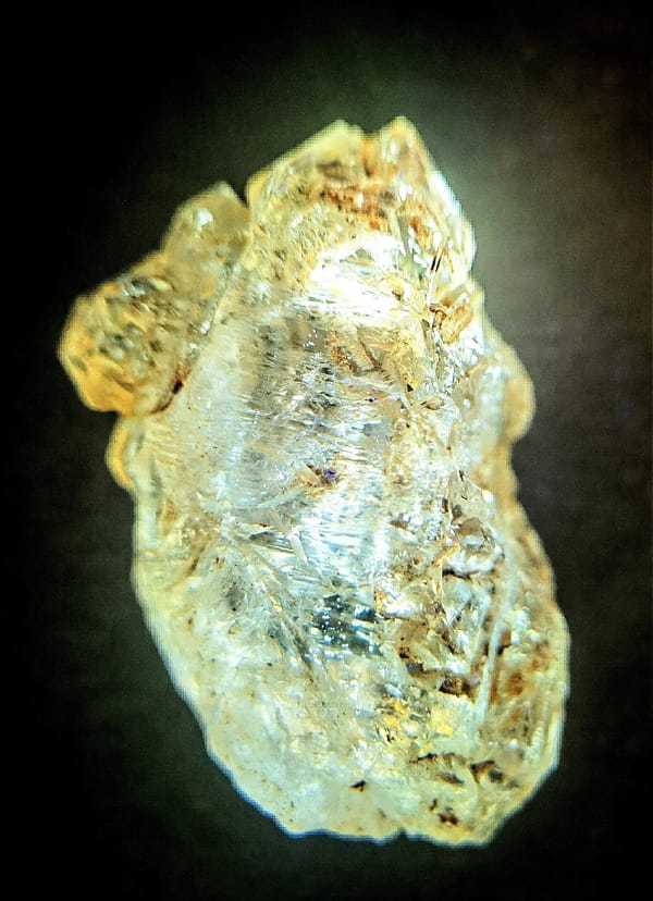 Rune-Window Red-Clay Skeletal Quartz — Madagascar — individual mineral specimen view 2