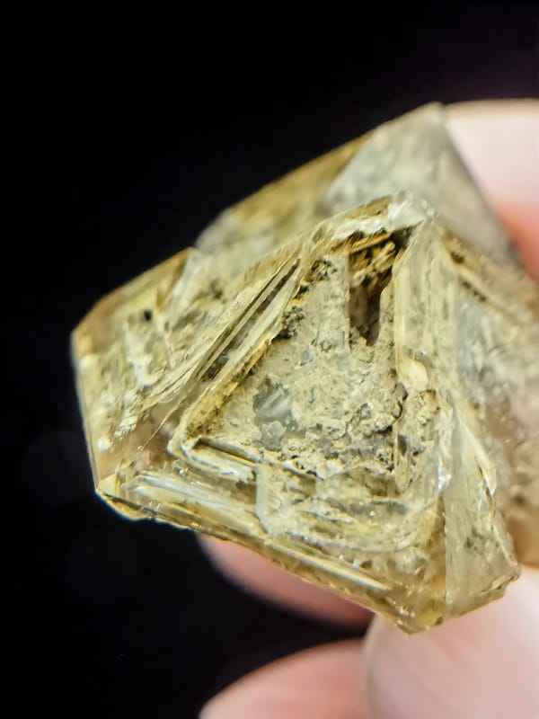Old-Skin Yellow-Clay Window Quartz — Pakistan — individual mineral specimen view 2