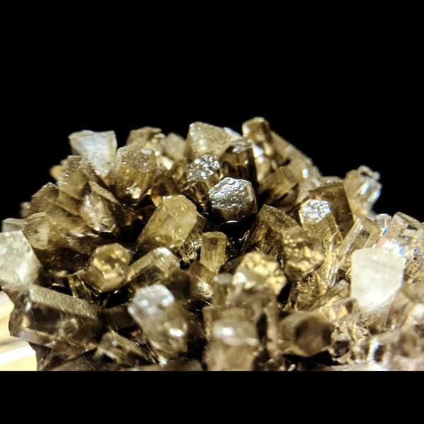 Golden-Brown Calcite Crystal Cluster — Fujian, China, natural mineral specimen, photo 2 of 3