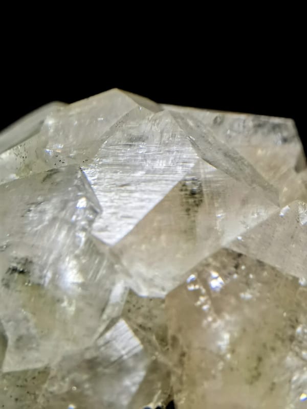 Tower Calcite with Iridescent Pyrite — individual mineral specimen view 1