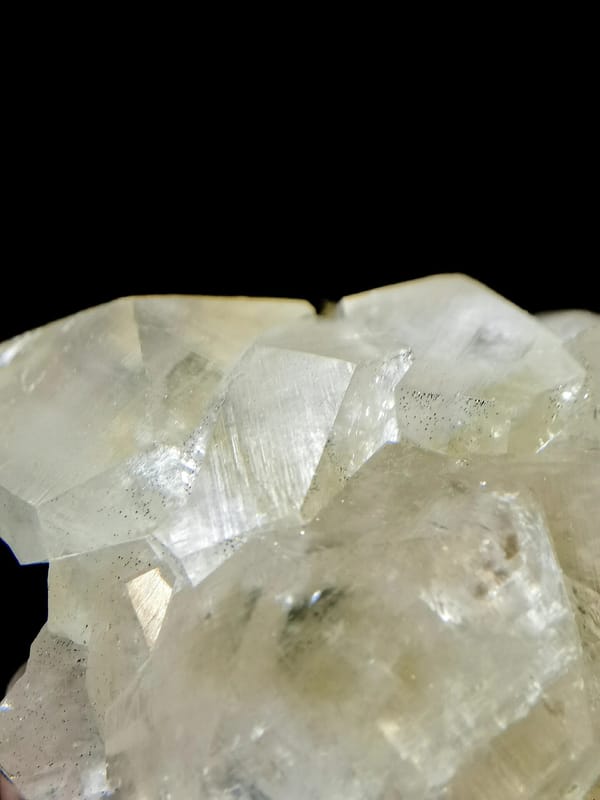 Tower Calcite with Iridescent Pyrite — individual mineral specimen view 2