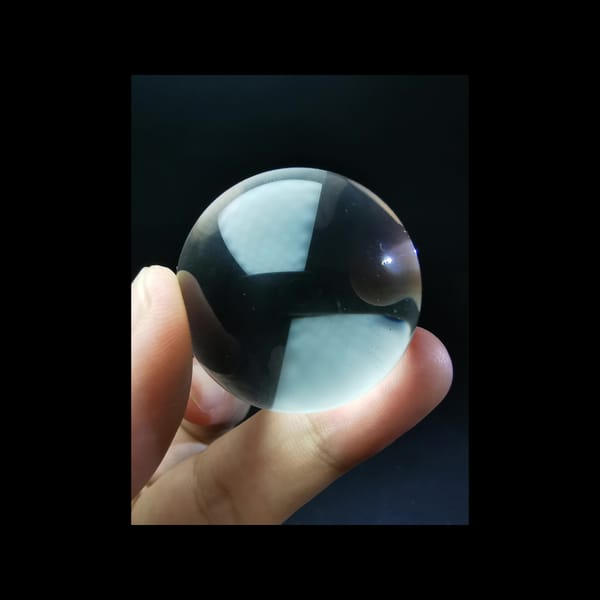 Near-Clean Clear Quartz Sphere, 34.8 mm