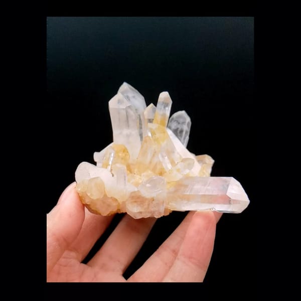 Himalayan Quartz Cluster with Phantoms — Nepal, natural mineral specimen, photo 3 of 3