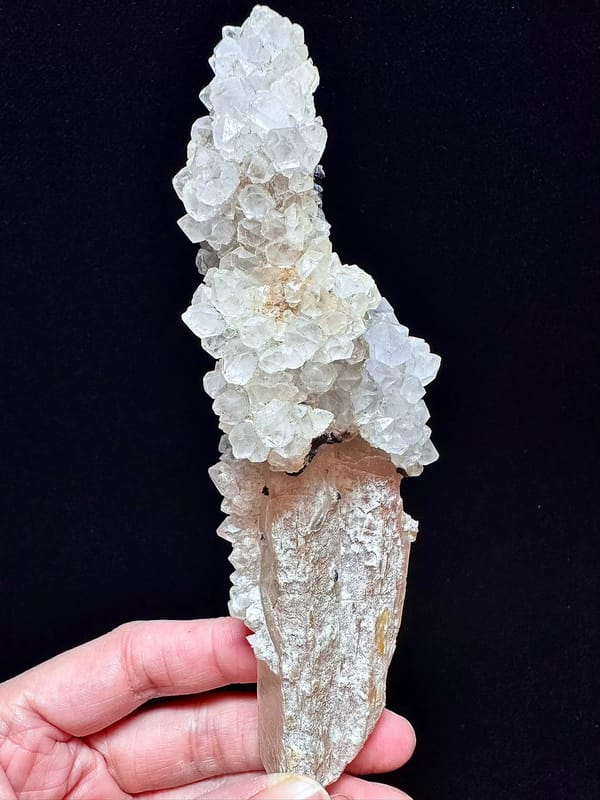 Red Quartz with Amethyst and Sphalerite — Inner Mongolia — complete view 3 of the exact specimen