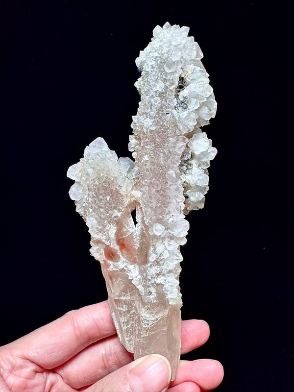 Red Quartz with Amethyst and Sphalerite — Inner Mongolia — complete view 2 of the exact specimen