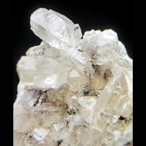 Clear Quartz Cluster with Dark Inclusions — Pakistan, natural mineral specimen, photo 4 of 4
