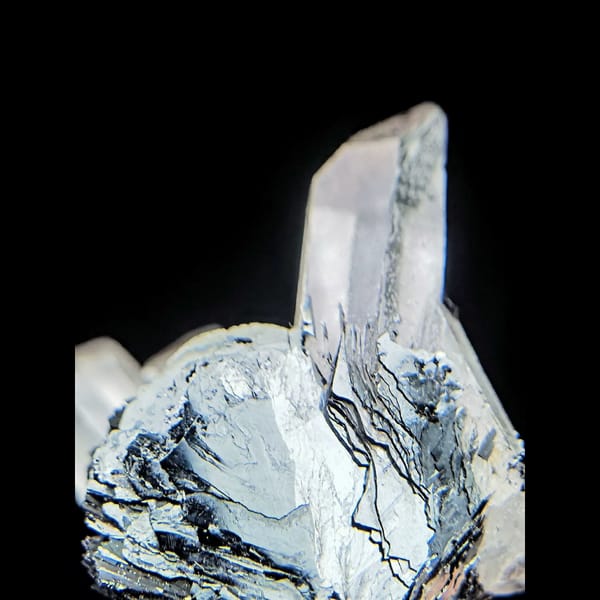 Bright Quartz with Specular Hematite, Guangdong