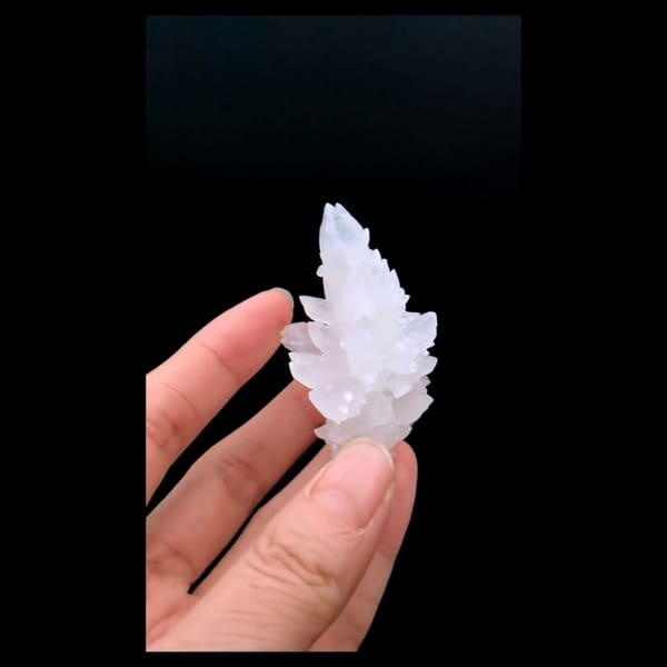 Calcite flower cluster from Yunnan — alternate view