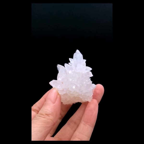 Calcite flower cluster from Yunnan — alternate view