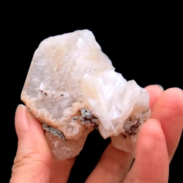 Pink zeolite cluster from India — alternate view