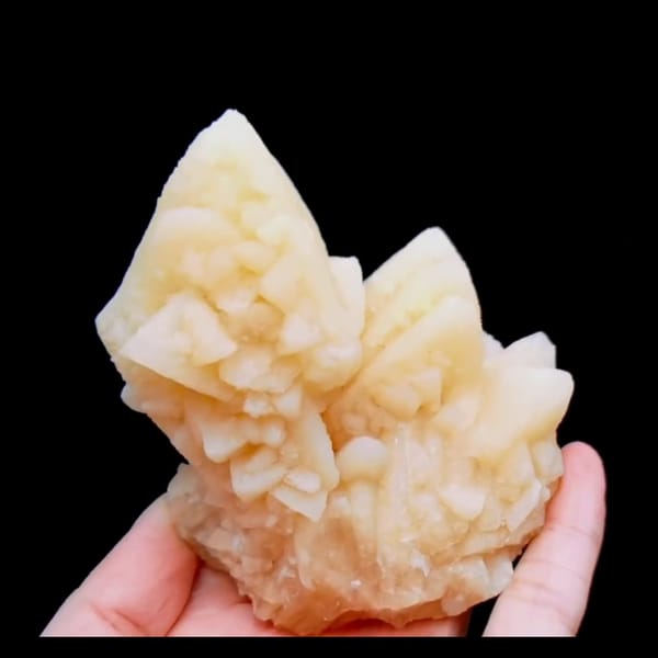 Pale yellow calcite from Yunnan — alternate view