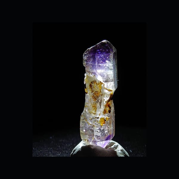Columnar Purple Skeletal Quartz from Zimbabwe — complete view 1 of the exact specimen