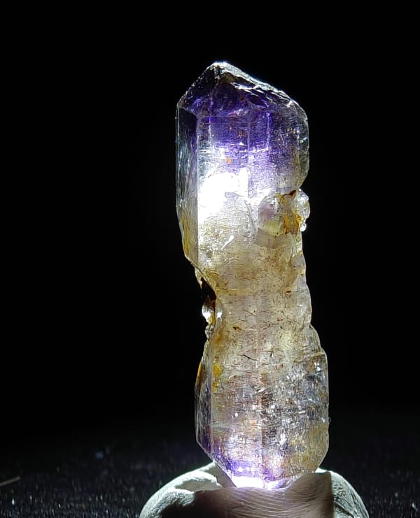 Columnar Purple Skeletal Quartz from Zimbabwe — complete view 3 of the exact specimen