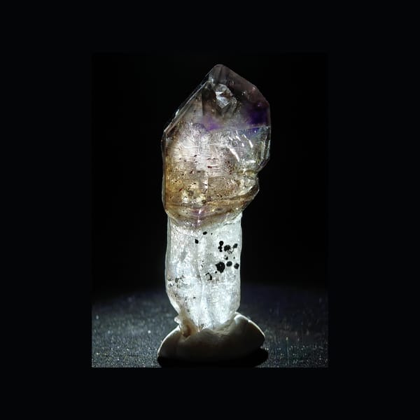 Purple Skeletal Quartz Scepter from Zimbabwe — complete view 1 of the exact specimen