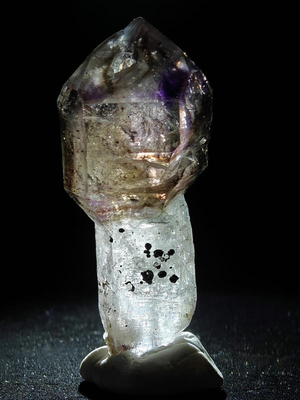 Purple Skeletal Quartz Scepter from Zimbabwe — complete view 2 of the exact specimen