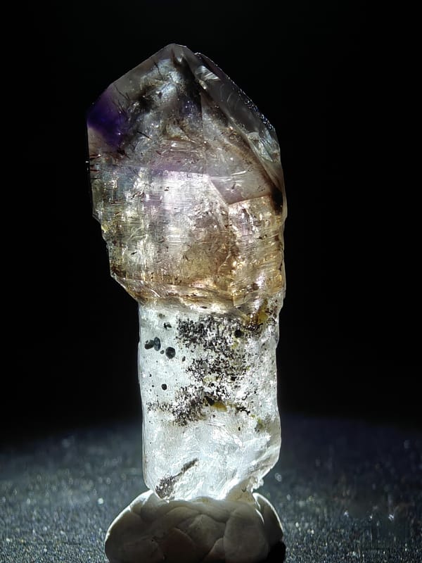 Purple Skeletal Quartz Scepter from Zimbabwe — complete view 3 of the exact specimen